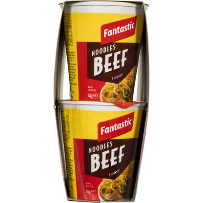 Fantastic Cup Noodles Beef 6 pack