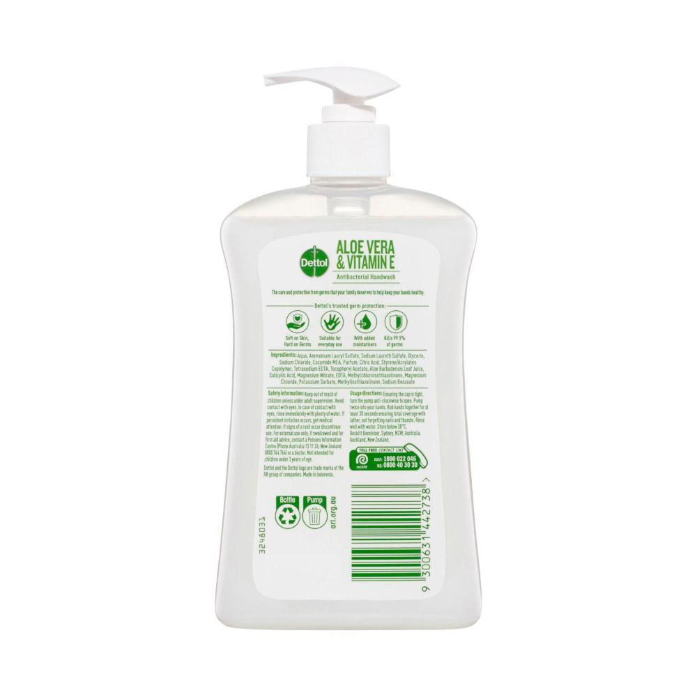 Dettol Anti-bacterial Liquid Handwash Aloe Vera - 500mL