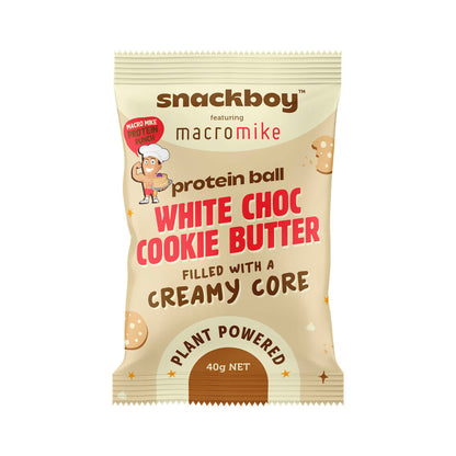 Snackboy Macro Mike Pro Macro Mike Protein Ball White Choc Cookie Butter - 40g