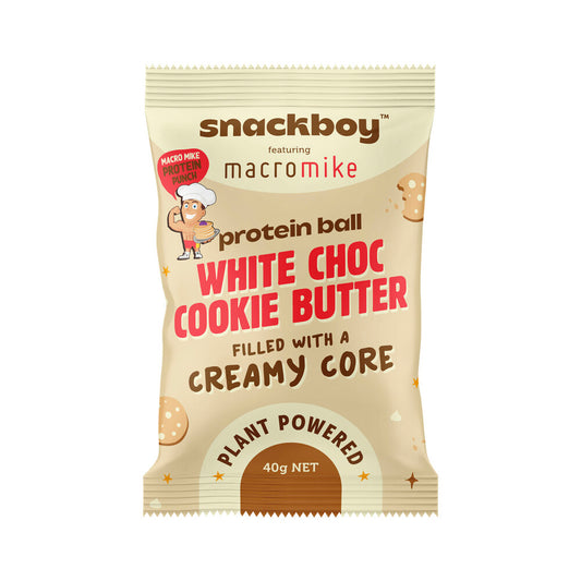 Snackboy Macro Mike Pro Macro Mike Protein Ball White Choc Cookie Butter - 40g