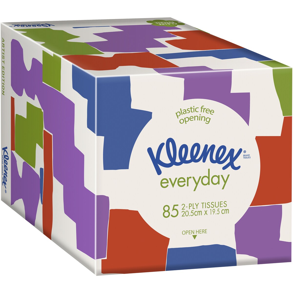 Kleenex Everyday 2 Ply Facial Tissues Cube 85 Pack