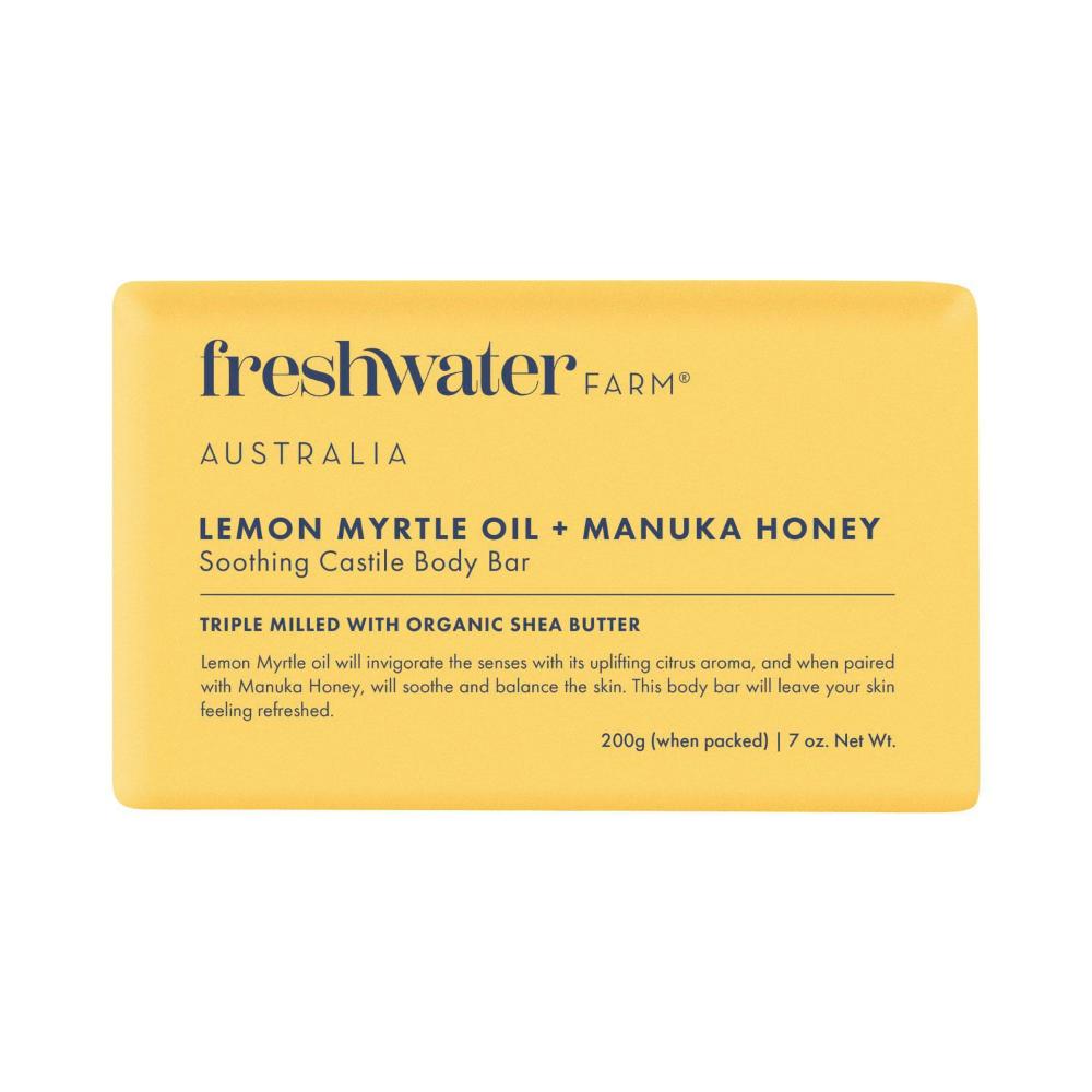 Freshwater Farm Body Bar Lemon Myrtle + Manuka Honey - 200g