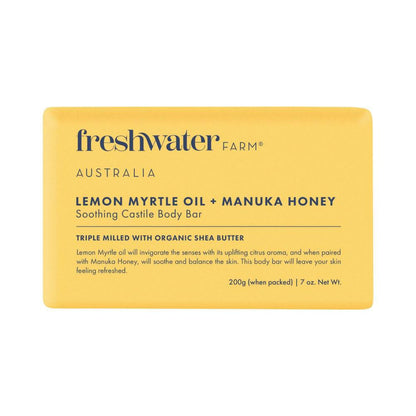 Freshwater Farm Body Bar Lemon Myrtle + Manuka Honey - 200g