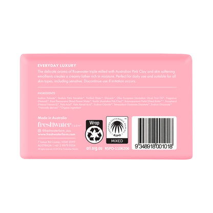 Freshwater Farm Body Bar Rosewater + Pink ay - 200g