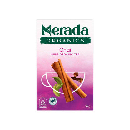 Nerada Organics Pure Chai Tea Bags 50 pack - 92.5g