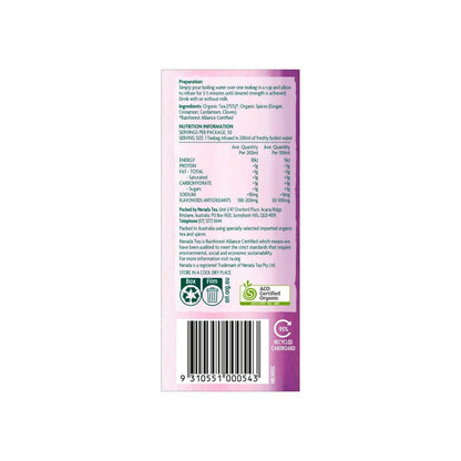 Nerada Organics Pure Chai Tea Bags 50 pack - 92.5g
