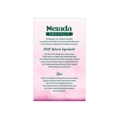 Nerada Organics Pure Chai Tea Bags 50 pack - 92.5g
