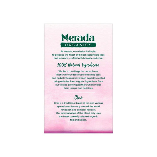 Nerada Organics Pure Chai Tea Bags 50 pack - 92.5g