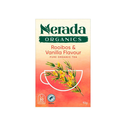 Nerada Organic Tea Bags Vanilla Rooibos - 50 Pack