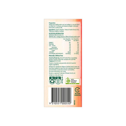 Nerada Organic Tea Bags Vanilla Rooibos - 50 Pack