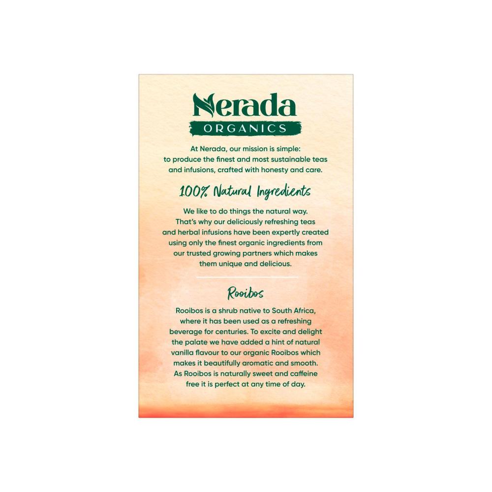 Nerada Organic Tea Bags Vanilla Rooibos - 50 Pack