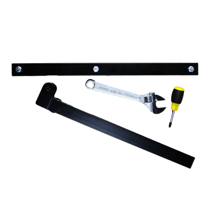 Storease Wall Storage System Utility Racks - 265 x 75 x 450mm - Black - 2 Pack