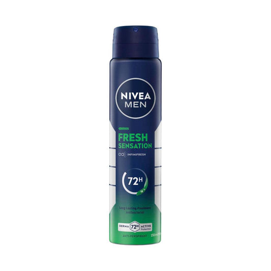 Nivea Men Fresh Sensation Antiperspirant Aerosol Deodorant - 250mL