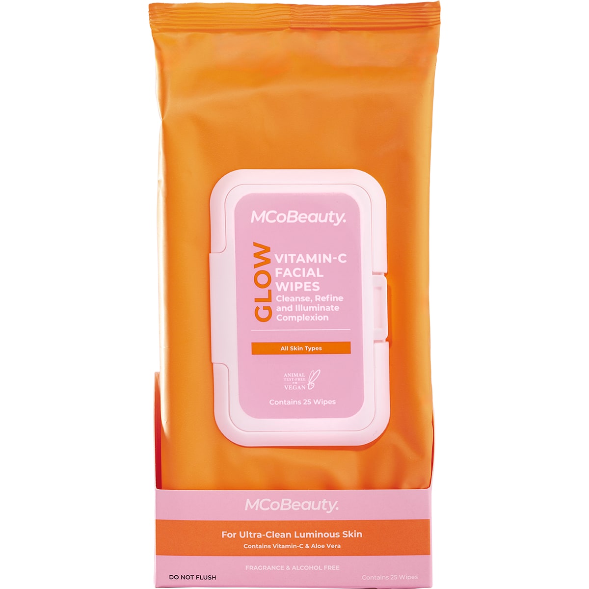 MCoBeauty Glow Vitamin C Facial Wipes 25 pack