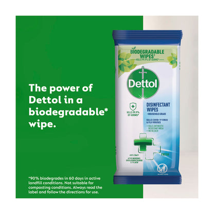Dettol Multipurpose Disinfectant eaning Wipes Fresh - 110 Pack
