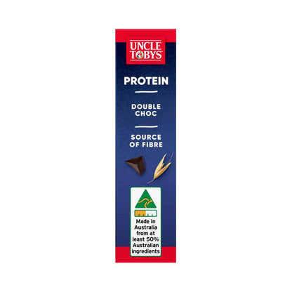 Une Tobys Protein Double Choc Muesli Bars School Lunchbox Snacks - 175g