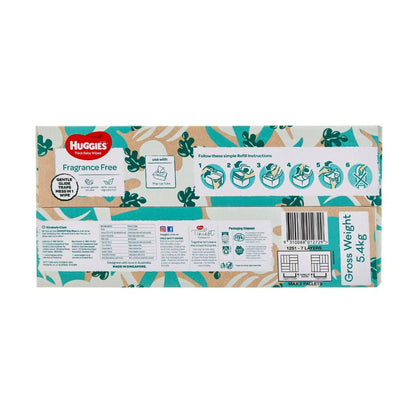 Huggies Thick Baby Wipes Fragrance Free - 640 pack