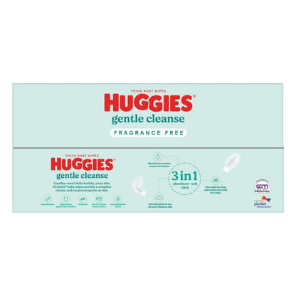 Huggies Thick Baby Wipes Fragrance Free - 640 pack