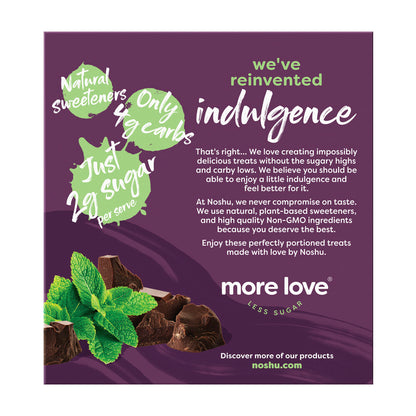 Noshu Low Carb Choc Mint Indulgence Bars - 150g
