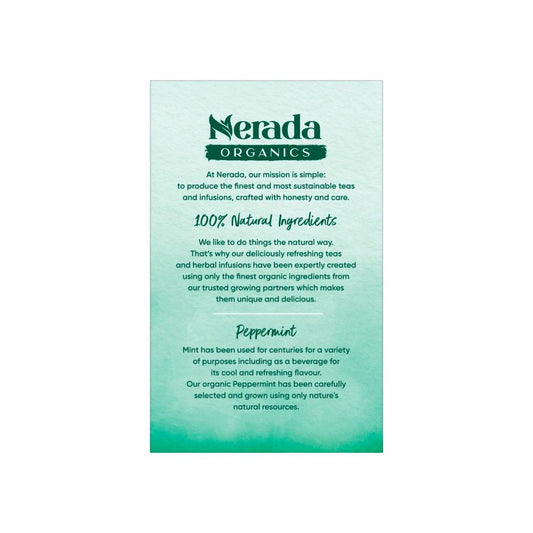 Nerada Organics Peppermint Tea Bags 40 Pack - 60g