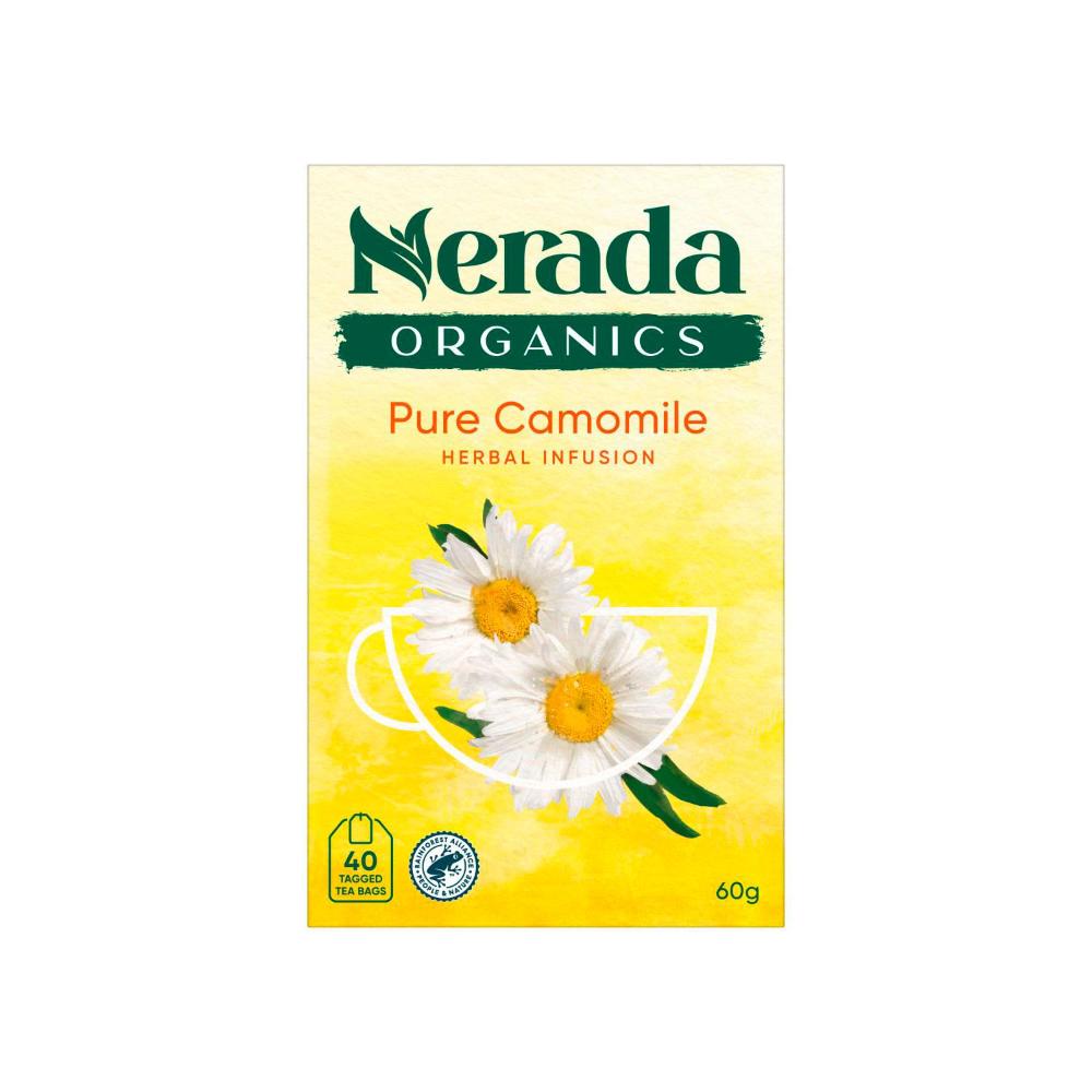 Nerada Camomile Herbal Infusion Tea Bags 40 Pack - 60g