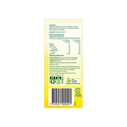 Nerada Camomile Herbal Infusion Tea Bags 40 Pack - 60g