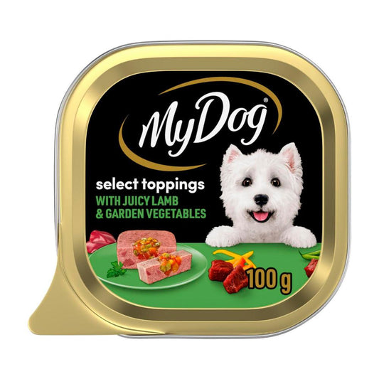 My Dog Select Toppings With Juicy Lamb & Garden Vegetables Adult Wet Dog Food - 100g