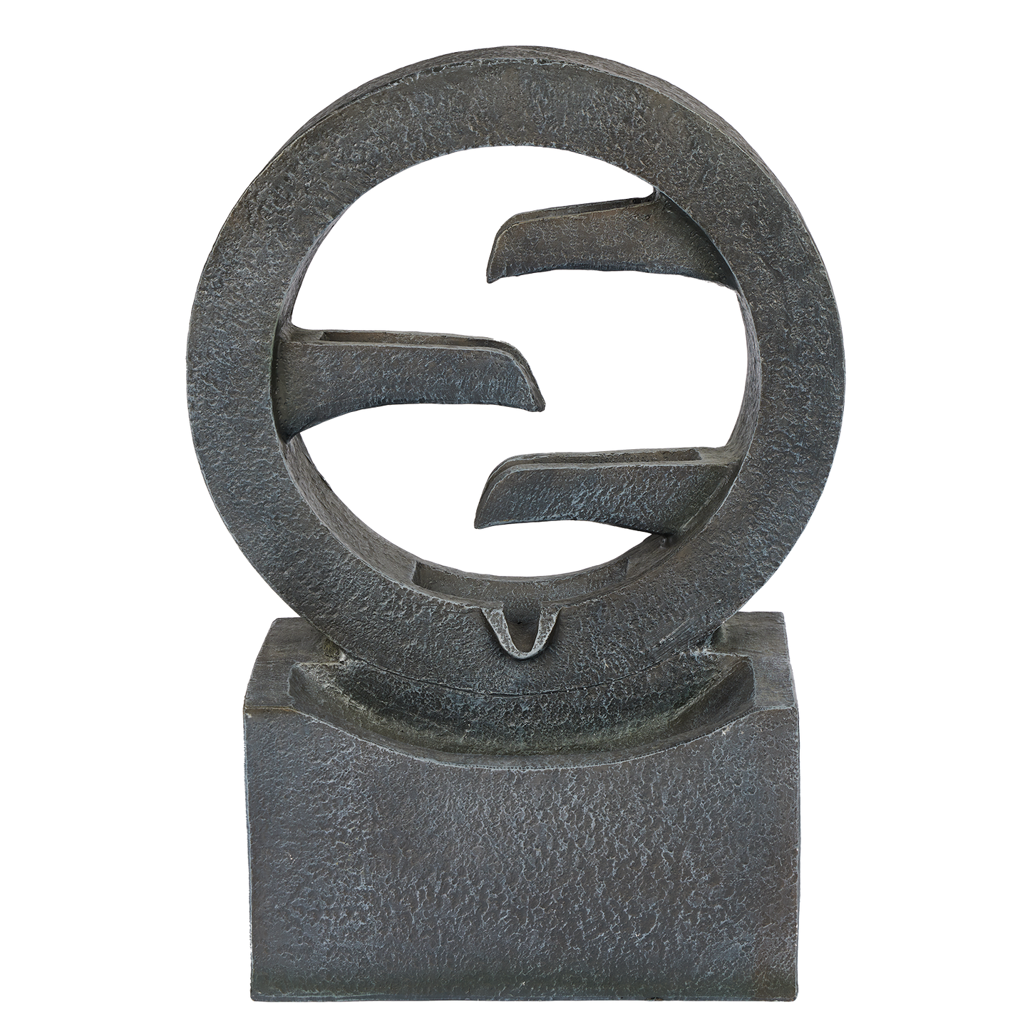 Northcote Pottery Symphonic Circles Water Feature - 34 x 17 x 48cm