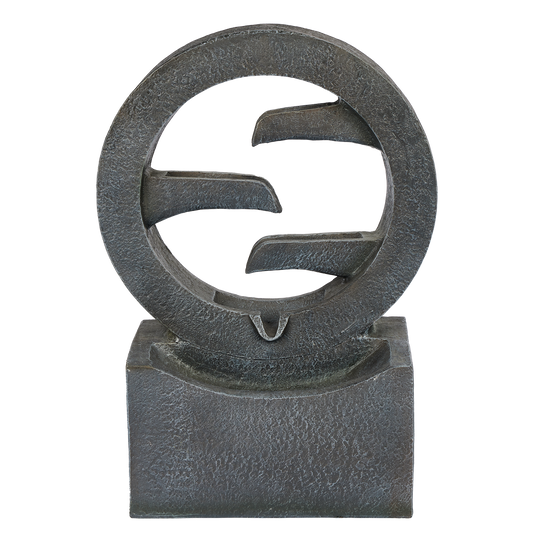 Northcote Pottery Symphonic Circles Water Feature - 34 x 17 x 48cm