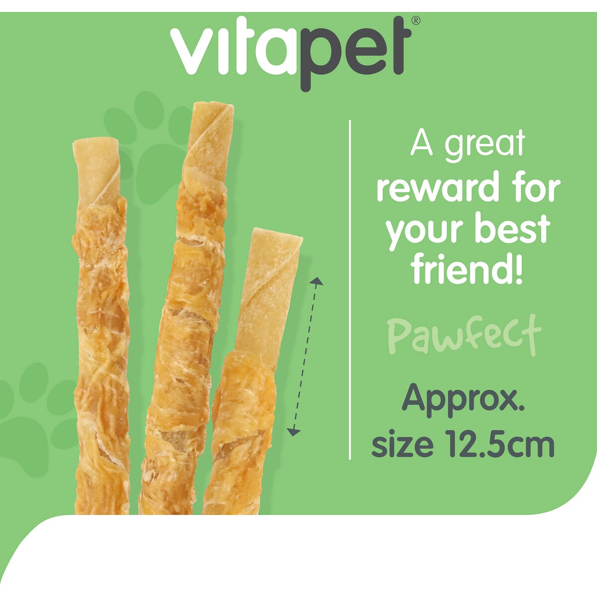 Vitapet Chewz Chicken Wrapped Rawhide Dog Food 18 Pack