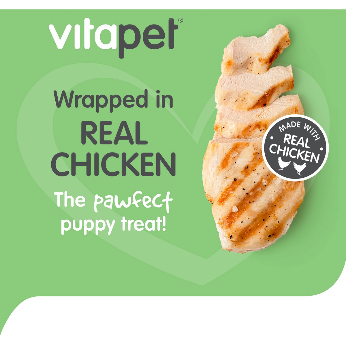 Vitapet Chewz Chicken Wrapped Rawhide Dog Food 18 Pack