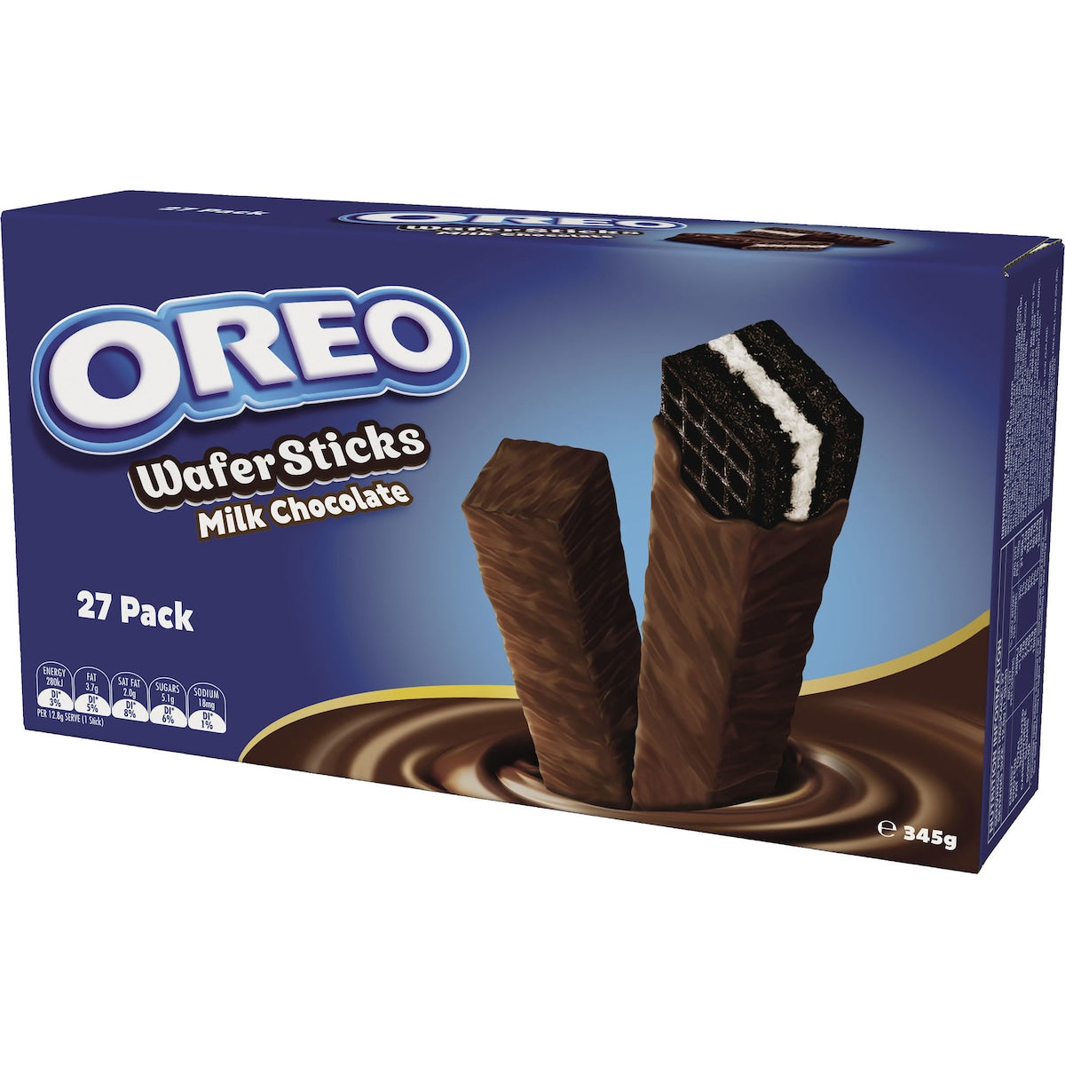 Oreo Milk Chocolate Wafer Sticks Biscuits Large 27 Pack