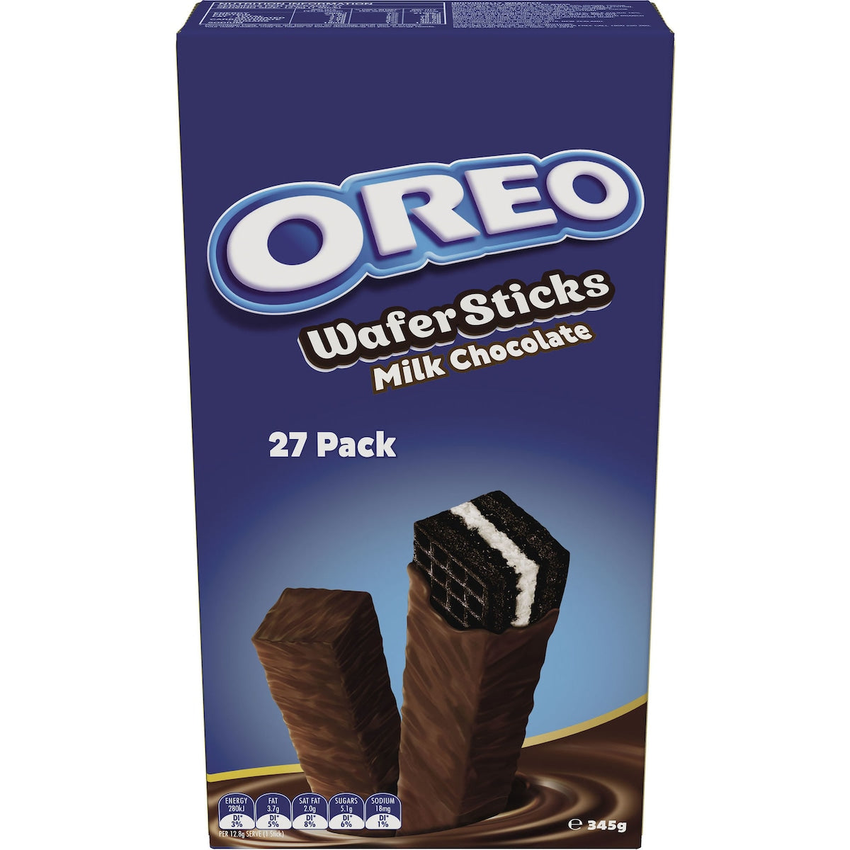 Oreo Milk Chocolate Wafer Sticks Biscuits Large 27 Pack