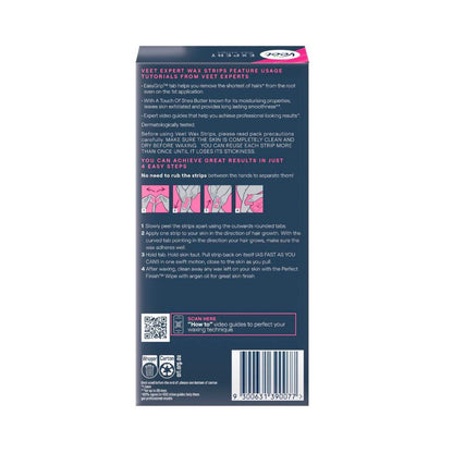 Veet Expert Hair Removal Cold Wax Strips Legs And Body - 40 Pack