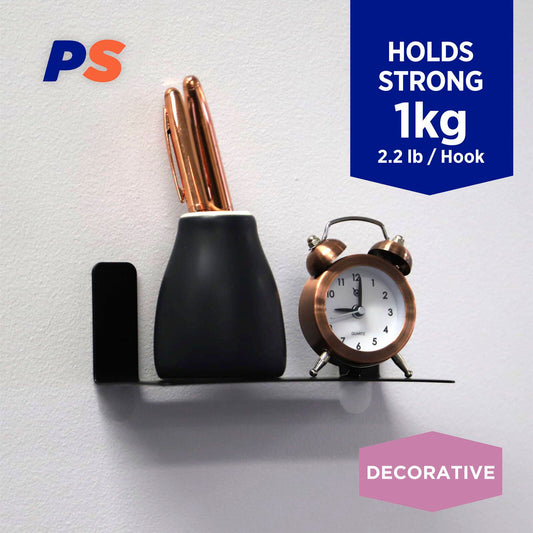 Permastik Black Metal Shelf