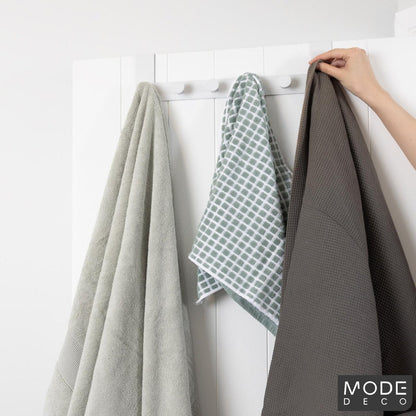 Mode Over Door Hanger - 6 Hooks - White - Metal - Space Saving Design