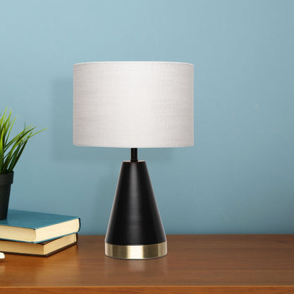 Verve Design Jessica Lamp Base - 120 x 280mm - Black/Gold
