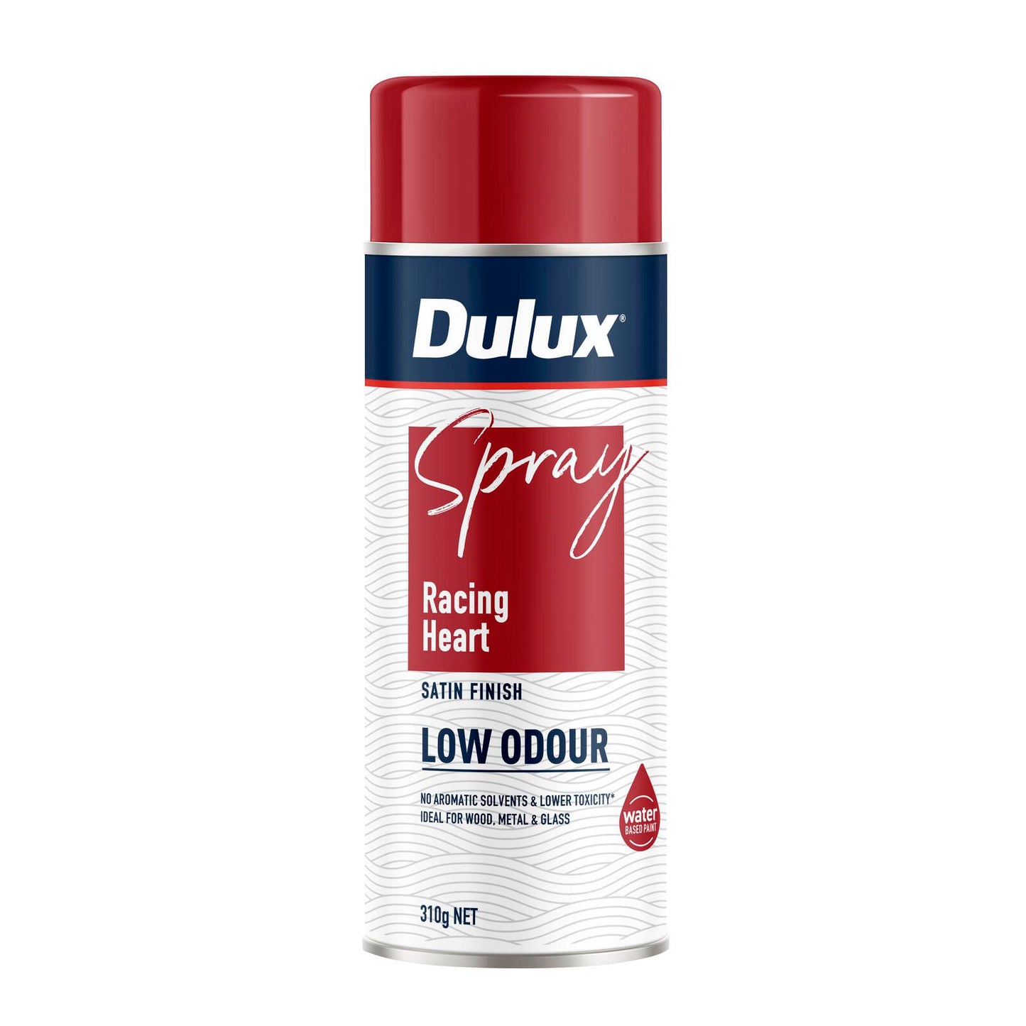 Dulux Satin Finish Spray Paint Low Odour - 310g - Racing Heart