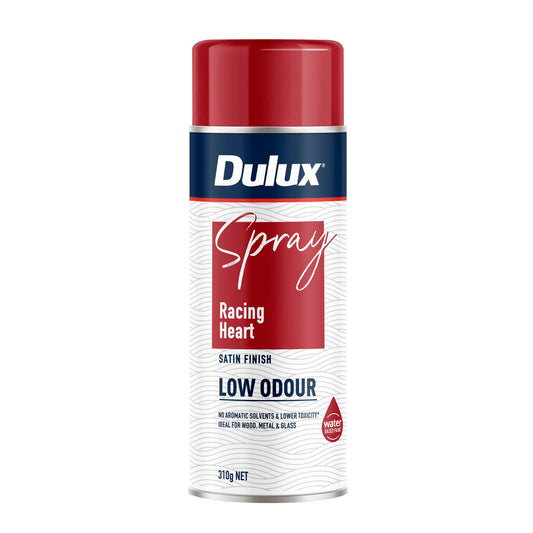 Dulux Satin Finish Spray Paint Low Odour - 310g - Racing Heart