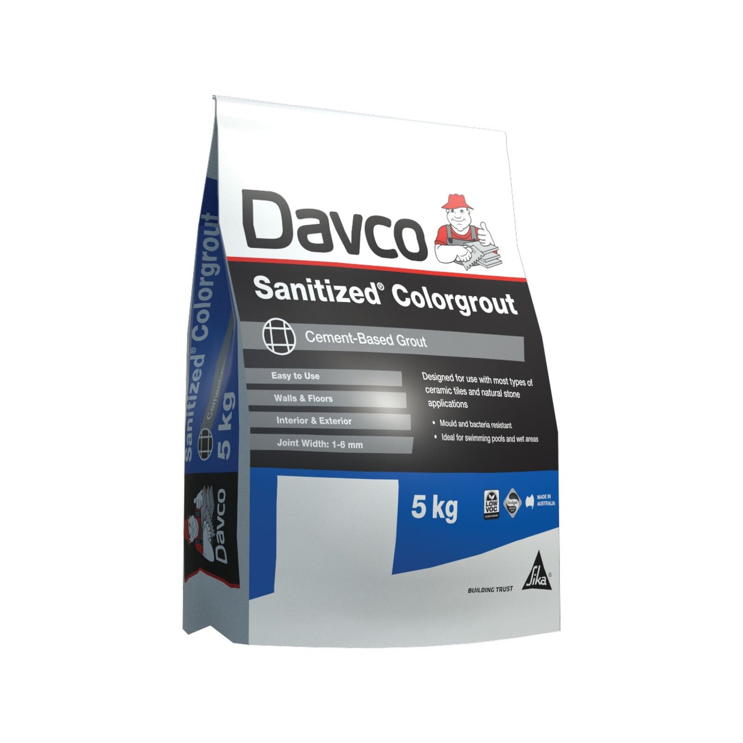 Davco Colorgrout - 5kg - Gun Metal Grey