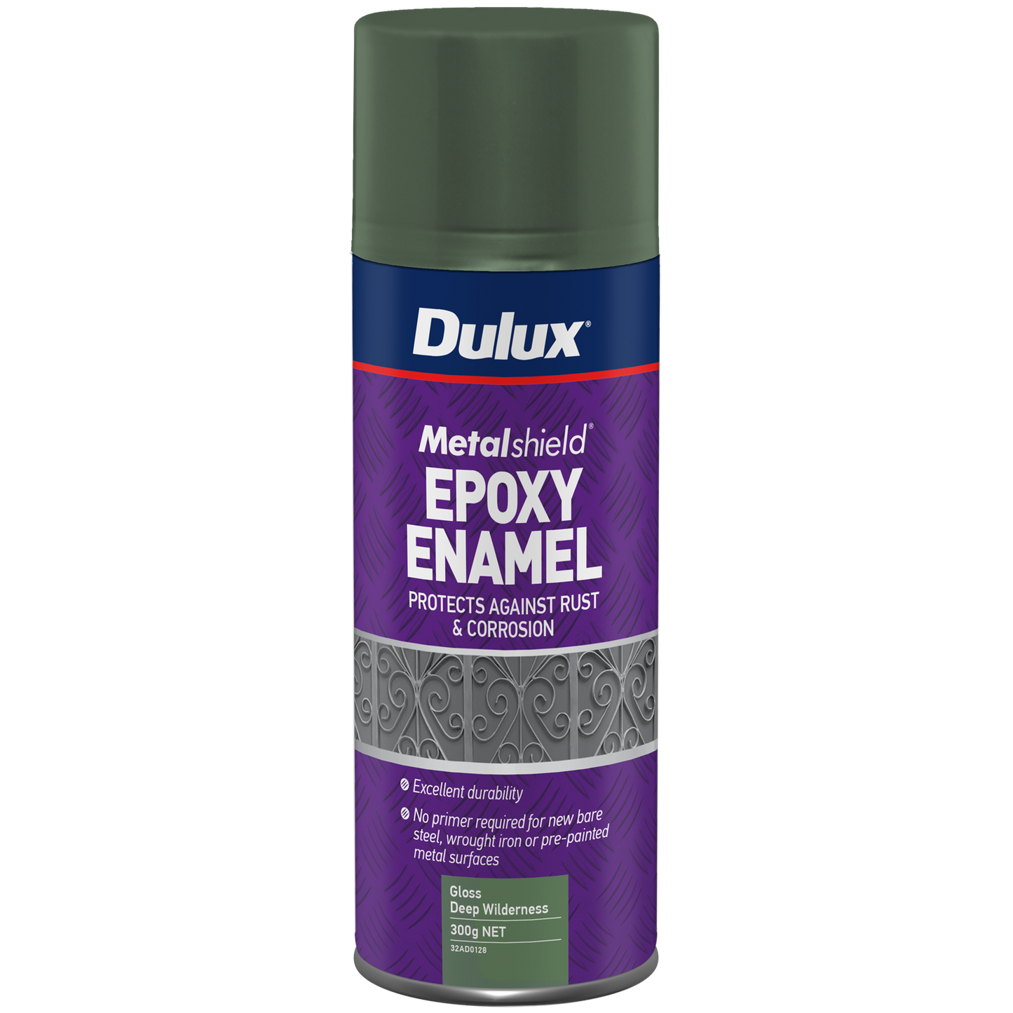 Dulux Metalshield Epoxy Enamel Gloss Spray Paint - 300g - Deep Wilderness