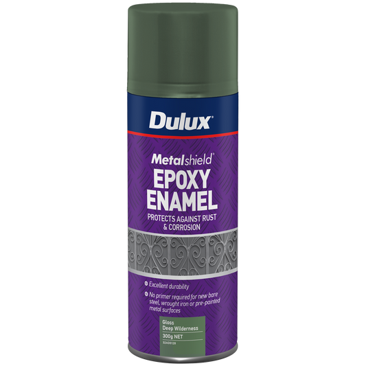 Dulux Metalshield Epoxy Enamel Gloss Spray Paint - 300g - Deep Wilderness