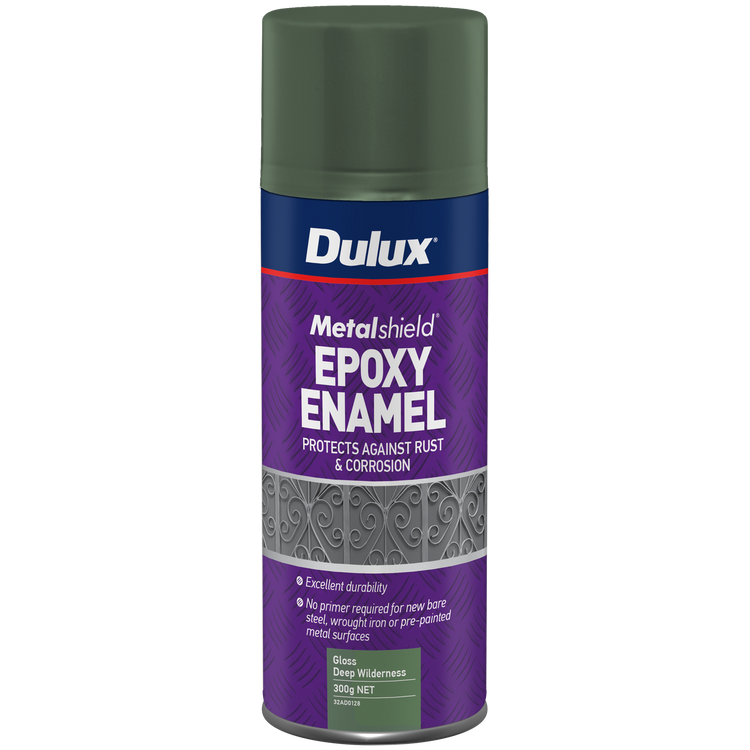 Dulux Metalshield Epoxy Enamel Gloss Spray Paint - 300g - Deep Wilderness