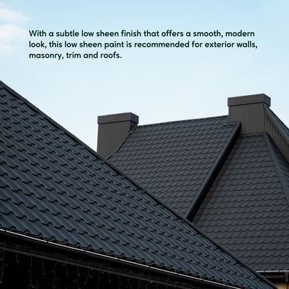 Taubmans All Weather Exterior Paint - 4L - Black - Low Sheen