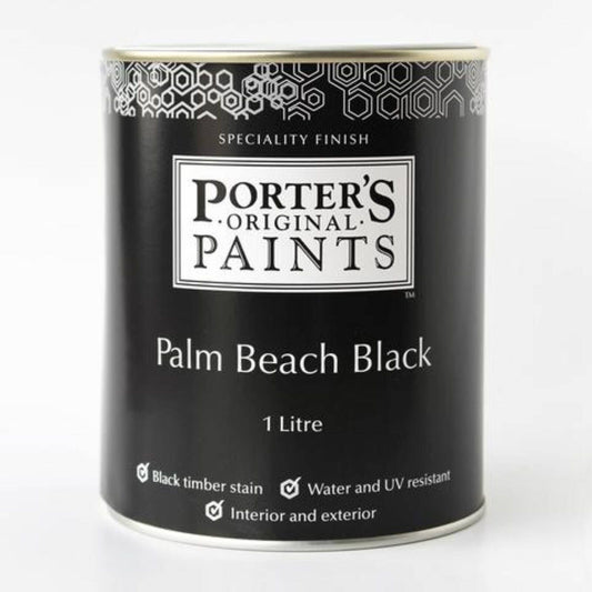 Porter's Paints Palm Beach Black Timber Stain - 1L
