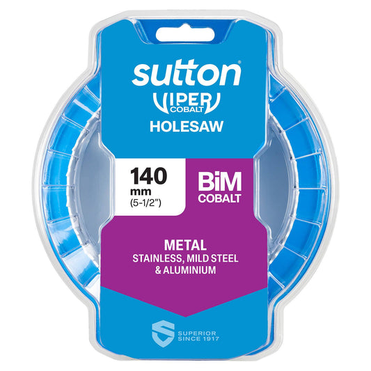 Sutton Tools Viper Cobalt Bi Metal Holesaw - 140mm