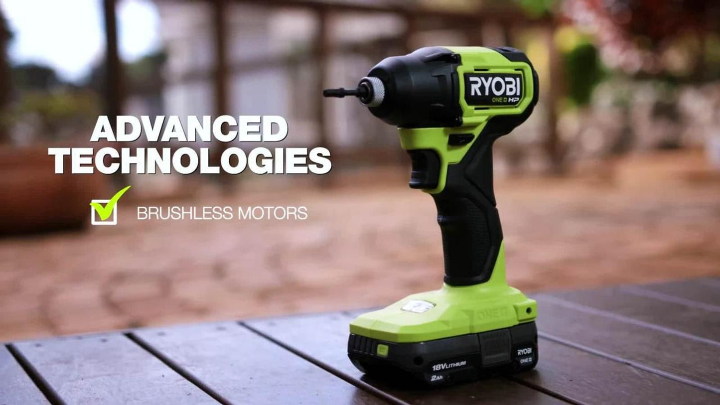 Ryobi Brushless Compact Impact Driver Kit - R18CID14 - 18V ONE+ - 240Nm - 4200IPM