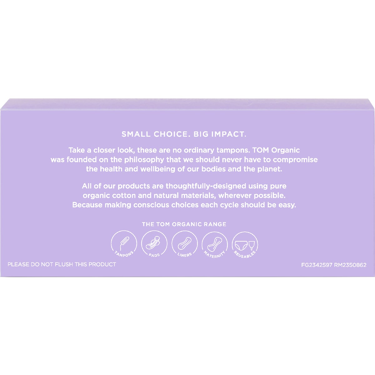 Tom Organic Super Tampons 16 Pack