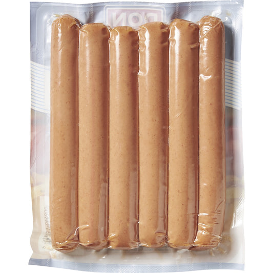Don Famous Football Hot Dogs Skinless 375g