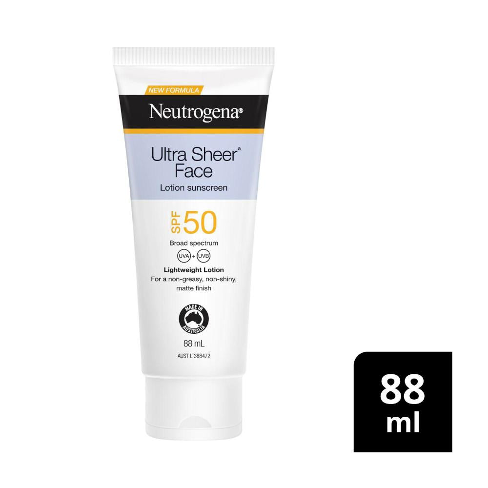 Neutrogena Ultra Sheer Face Sunscreen Spf50 - 88mL